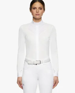 Cavalleria Toscana Fan Bib Swiss Dot Show Shirt