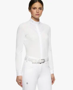 Cavalleria Toscana Fan Bib Swiss Dot Show Shirt