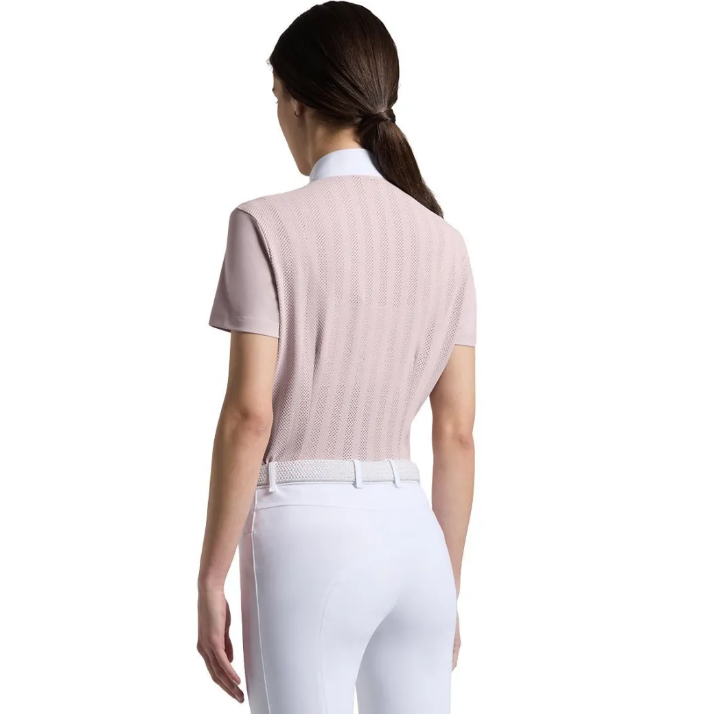 Cavalleria Toscana Jacquard Jersey SS Show Shirt | Violet Ice