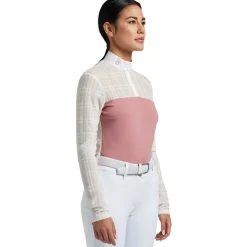Cavalleria Toscana Jacquard Mesh Zip Show Shirt