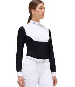 Cavalleria Toscana Jacquard Sheer Competition Shirt