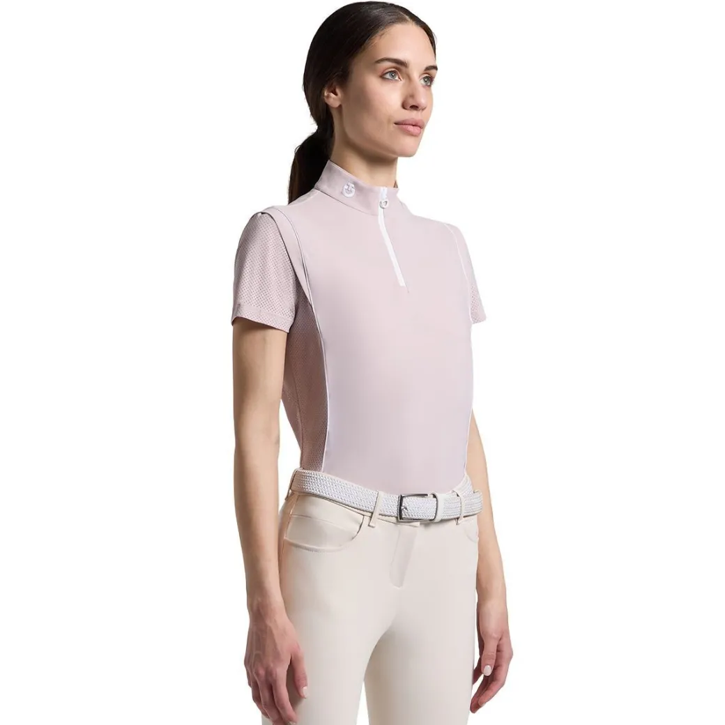 Cavalleria Toscana Jersey SS Training Polo | Violet Ice