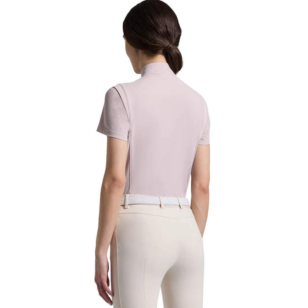 Cavalleria Toscana Jersey SS Training Polo | Violet Ice