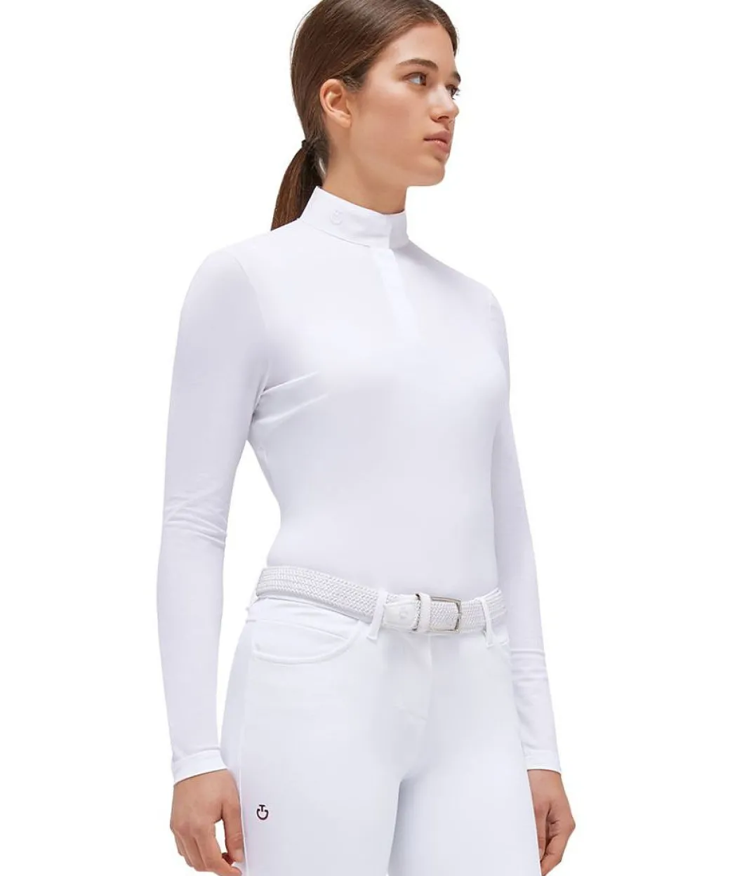 Cavalleria Toscana LS Jersey Mesh Button Polo
