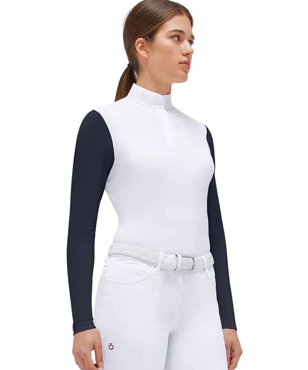 Cavalleria Toscana LS Jersey Mesh Button Polo