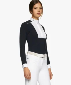 Cavalleria Toscana Outline Piping Shirt Long Sleeve