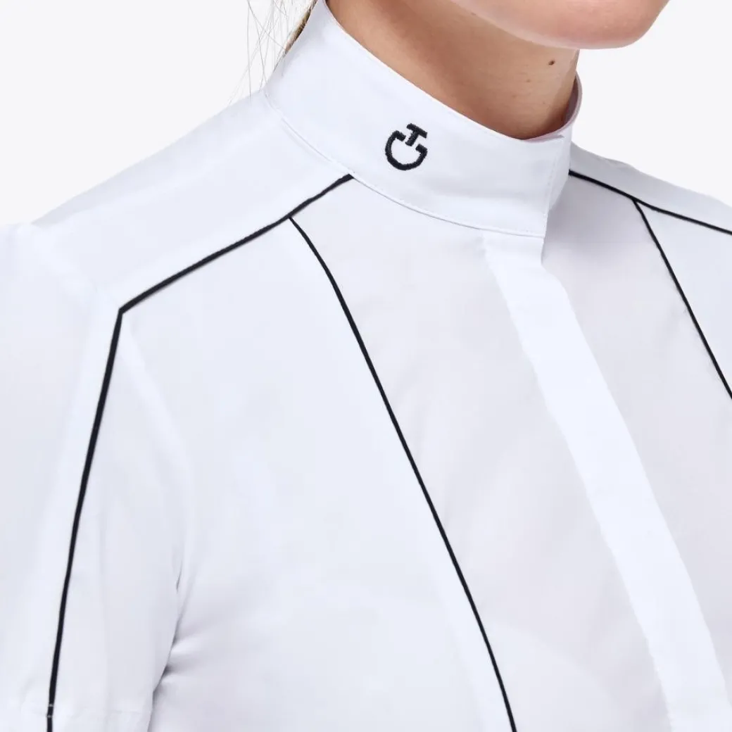 Cavalleria Toscana Outline Piping Shirt Short Sleeve