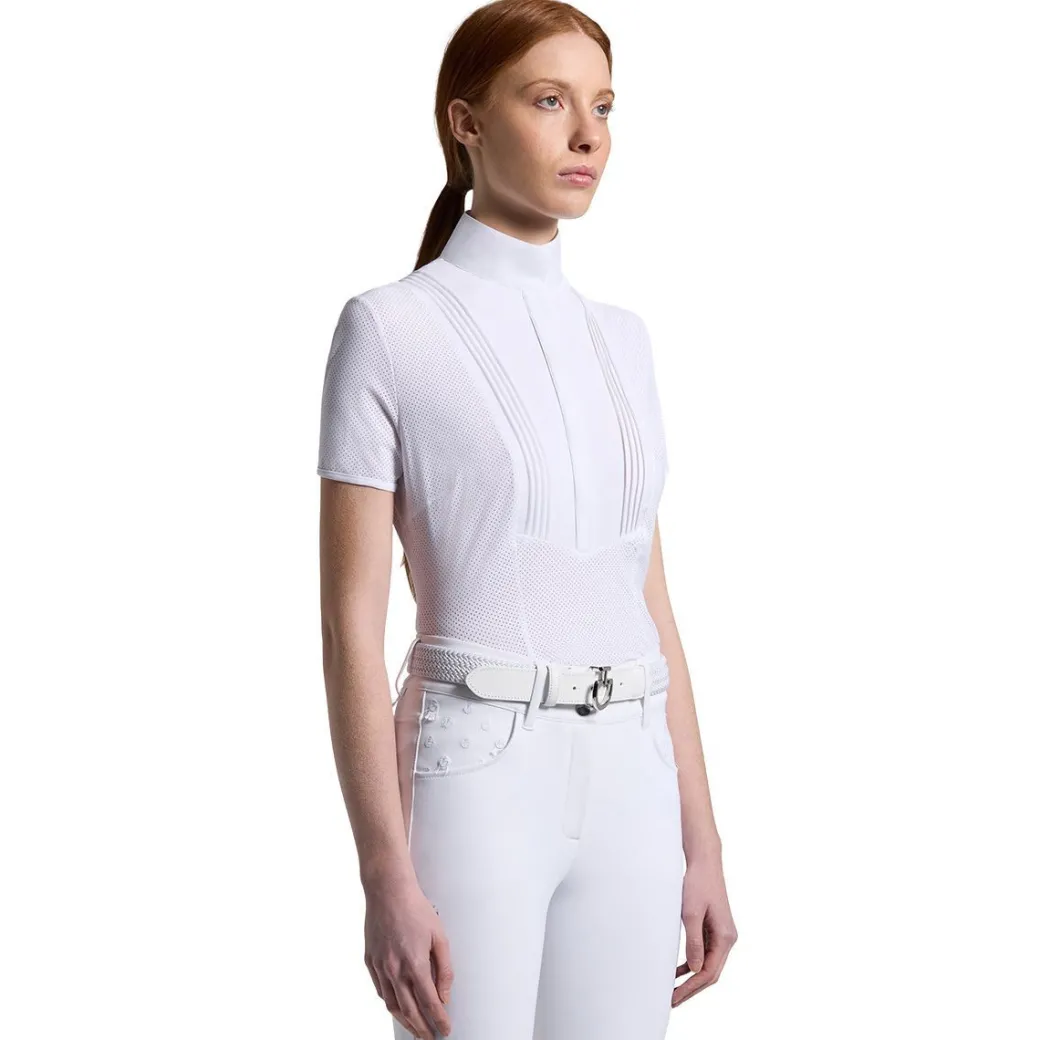 Cavalleria Toscana Perforated American SS Show Shirt
