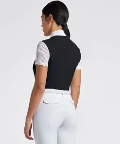 Cavalleria Toscana Perforated Yoke SS Show Shirt