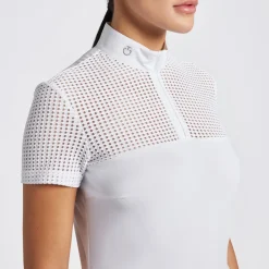 Cavalleria Toscana Perforated Yoke SS Show Shirt