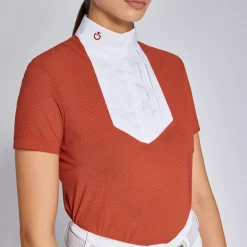 Cavalleria Toscana Perforated Competition Shirt SS