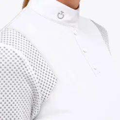 Cavalleria Toscana Pique Mesh Polo Short Sleeve