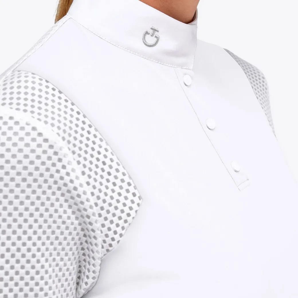 Cavalleria Toscana Pique Mesh Polo Short Sleeve