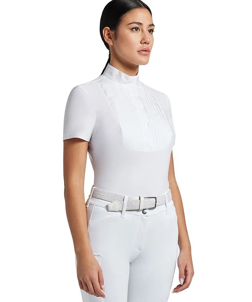 Cavalleria Toscana Pleated Bib SS Show Shirt