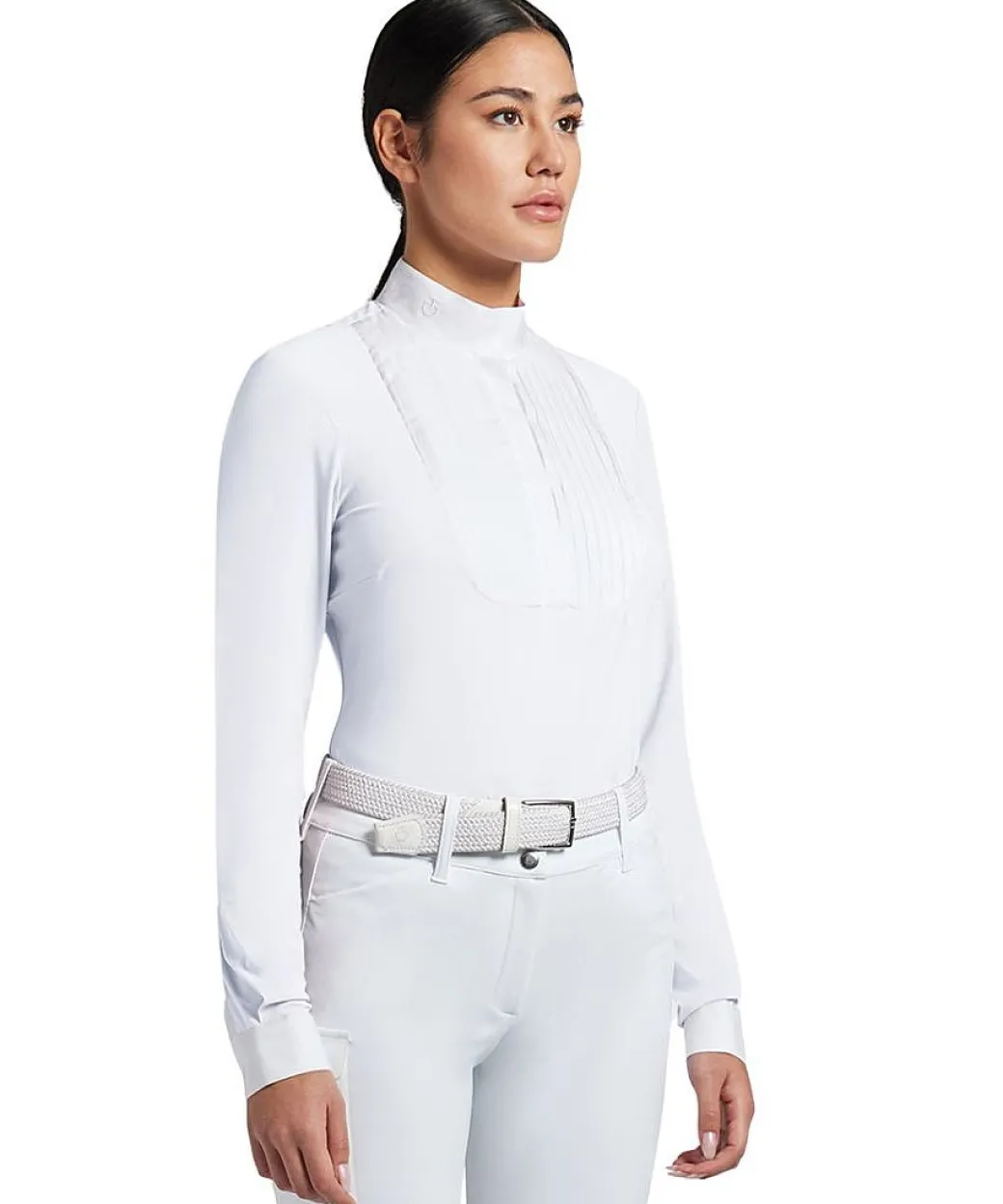 Cavalleria Toscana Pleated Bib LS Show Shirt