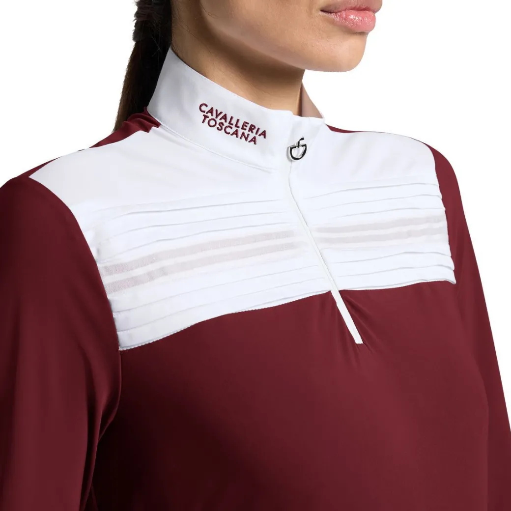 Cavalleria Toscana Pleated Yoke LS Competition Shirt
