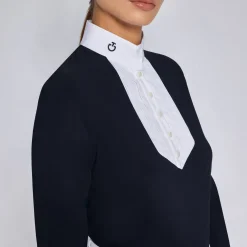 Cavalleria Toscana Poplin Bib Competition Shirt LS