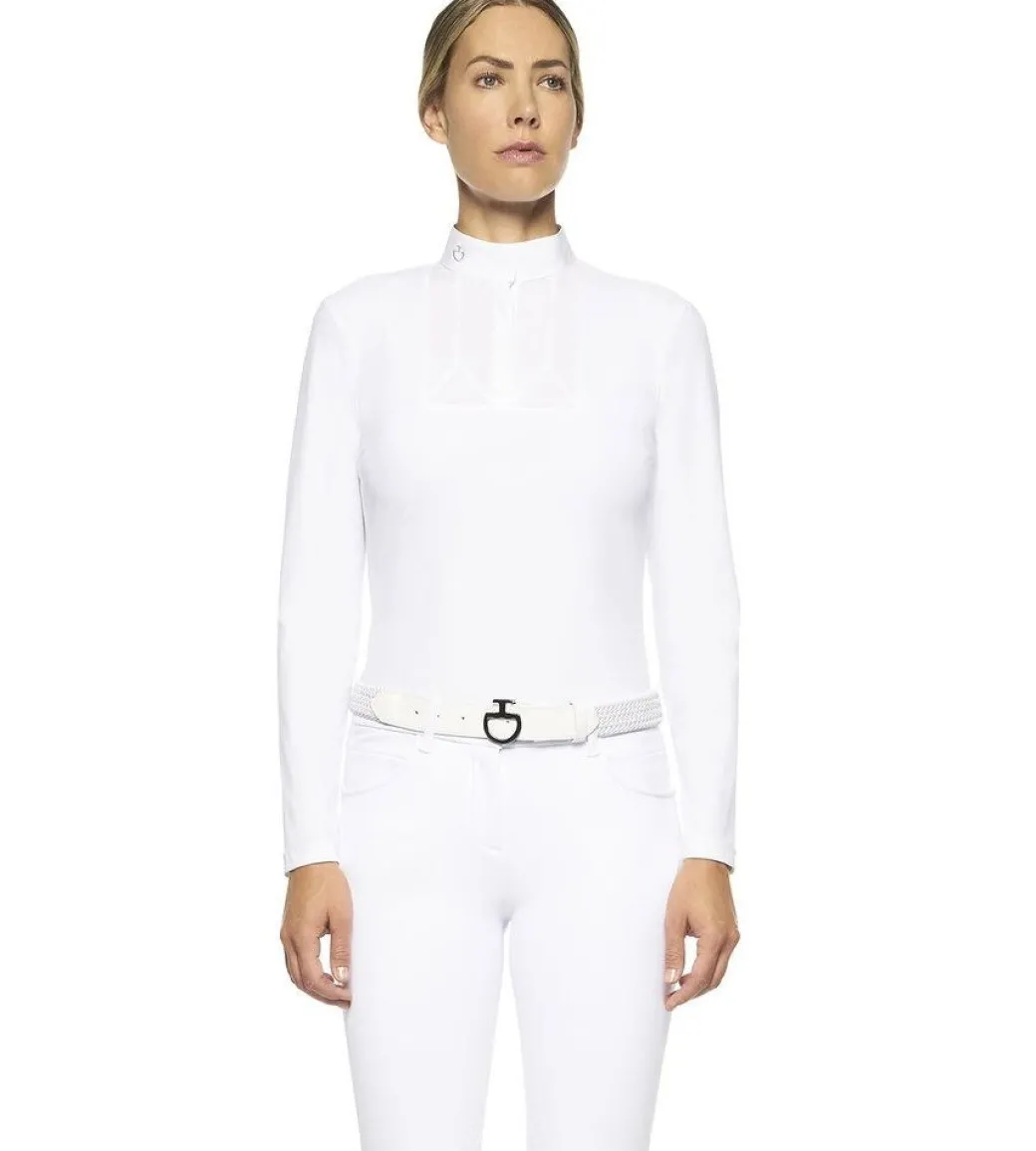 Cavalleria Toscana Poplin Bib Competition LS Polo