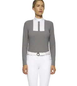 Cavalleria Toscana Poplin Bib Competition LS Polo