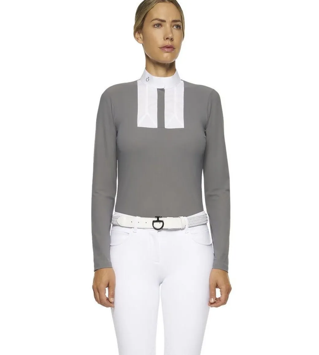 Cavalleria Toscana Poplin Bib Competition LS Polo