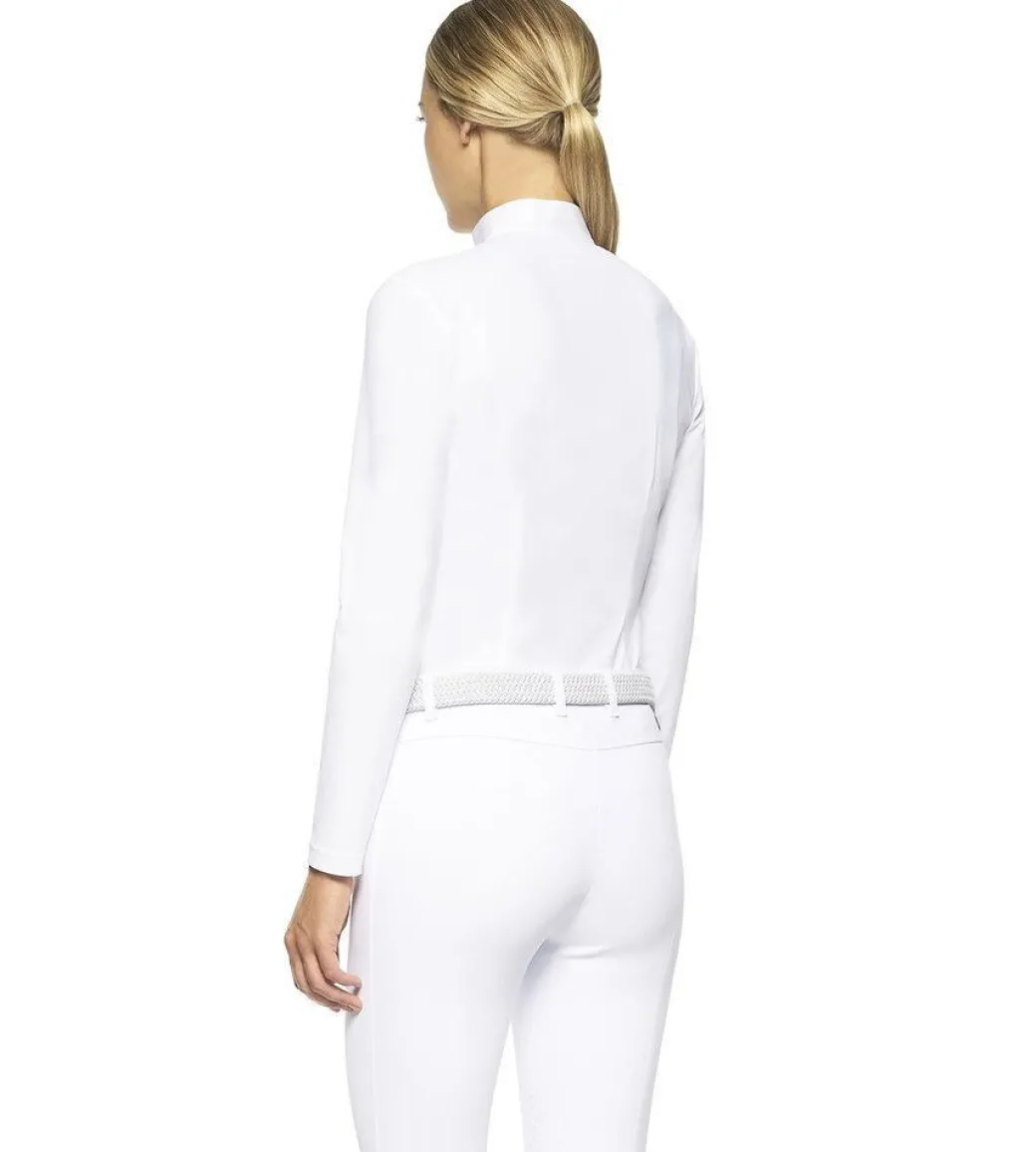 Cavalleria Toscana Poplin Bib Competition LS Polo