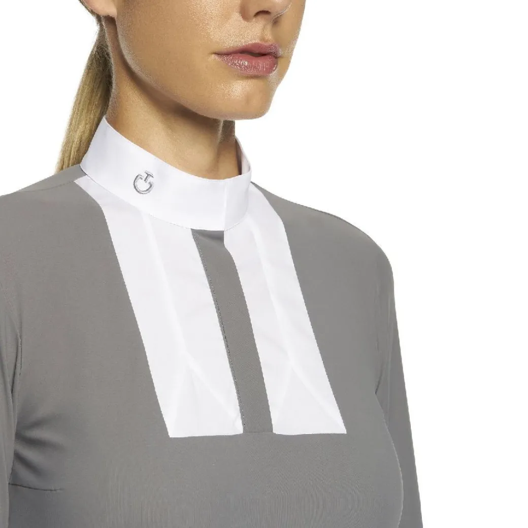 Cavalleria Toscana Poplin Bib Competition LS Polo