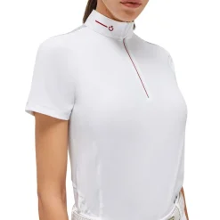 Cavalleria Toscana Revo Zip Polo Short Sleeve