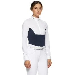 Cavalleria Toscana Seersucker Poplin Bib Shirt