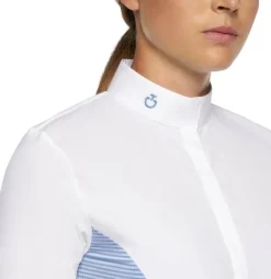 Cavalleria Toscana Seersucker Poplin Bib Shirt