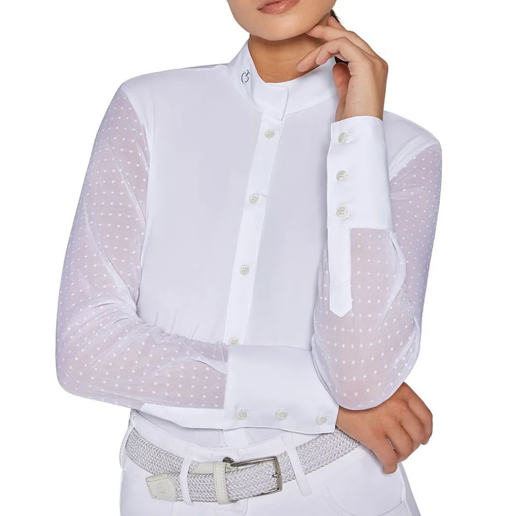 Cavalleria Toscana Swiss Dot LS Show Shirt