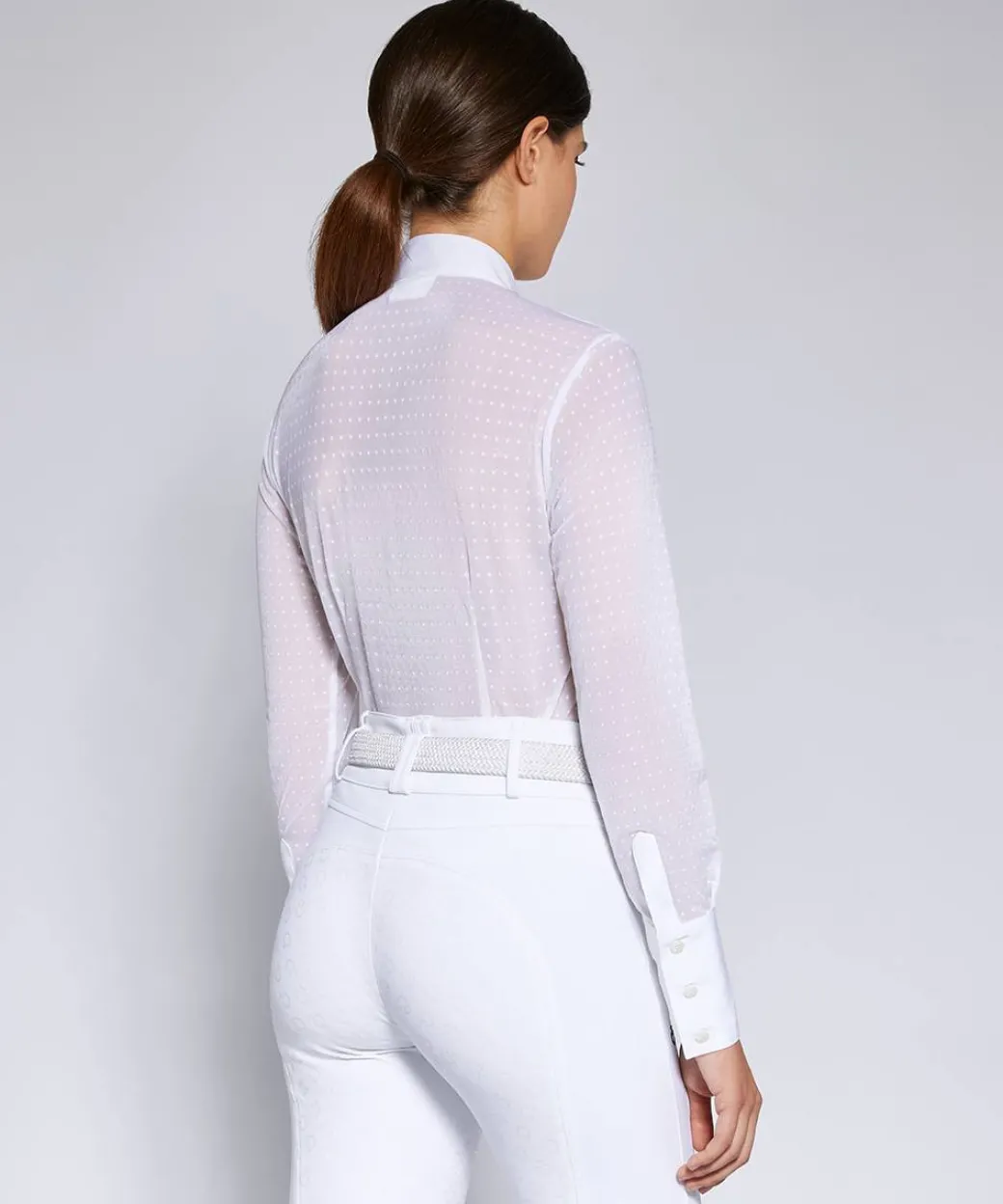 Cavalleria Toscana Swiss Dot LS Show Shirt