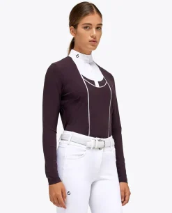 Cavalleria Toscana Tech Pique Show Polo Long Sleeve