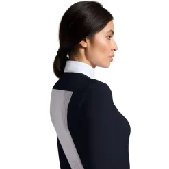 Cavalleria Toscana Warm Jersey Jacquard Back LS Competition Shirt