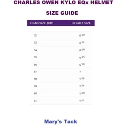 Charles Owen Kylo EQx Helmet Sparkly Wide Peak