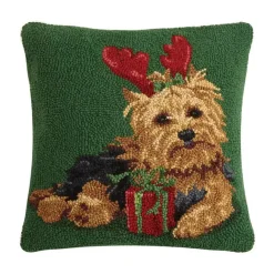 Christmas Dog Pillows 16" Square