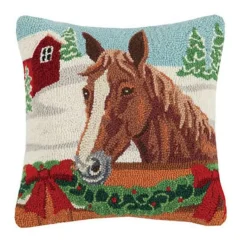Christmas Horse Pillows