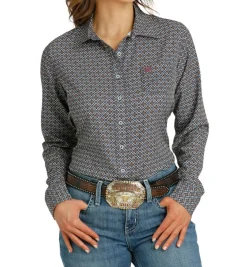 Cinch ArenaFlex Medallion Print LS Shirt