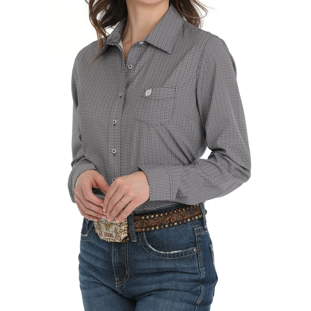 Cinch ArenaFlex Purple Geo LS Shirt