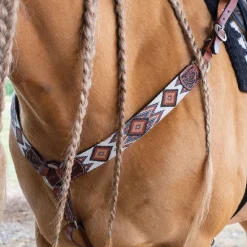 Circle Y Beaded Aztec Infinity Breast Collar