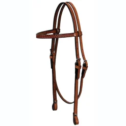 Circle Y Headstall with Shell Tooling