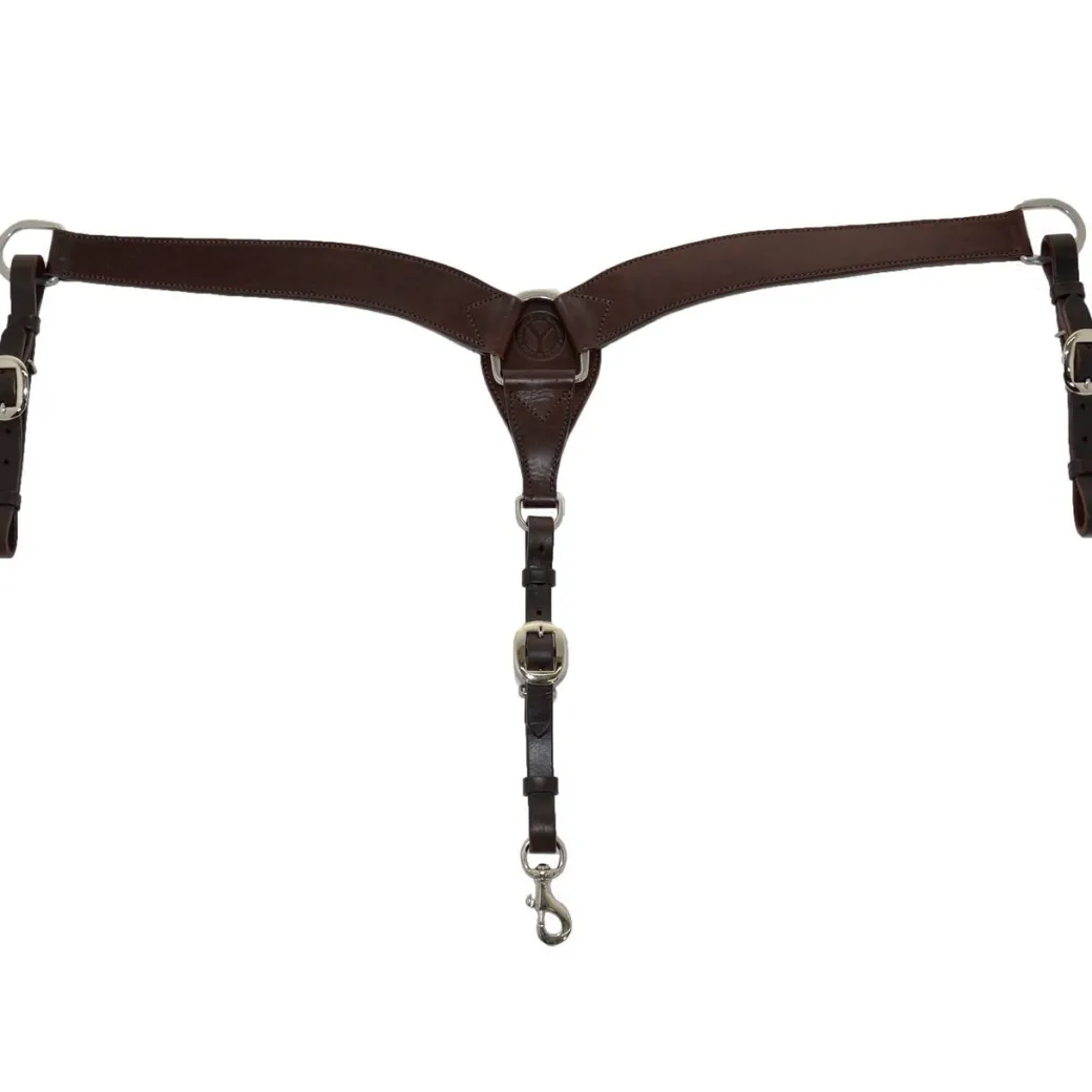 Circle Y Single Ply Shaped Breast Collar