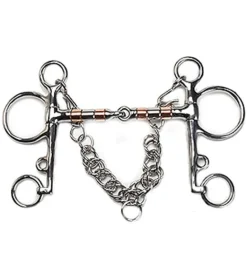 Copper Roller Snaffle Pelham
