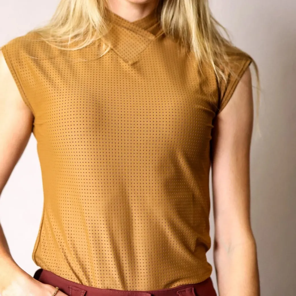 Criniere Kai Cap Sleeve Shirt