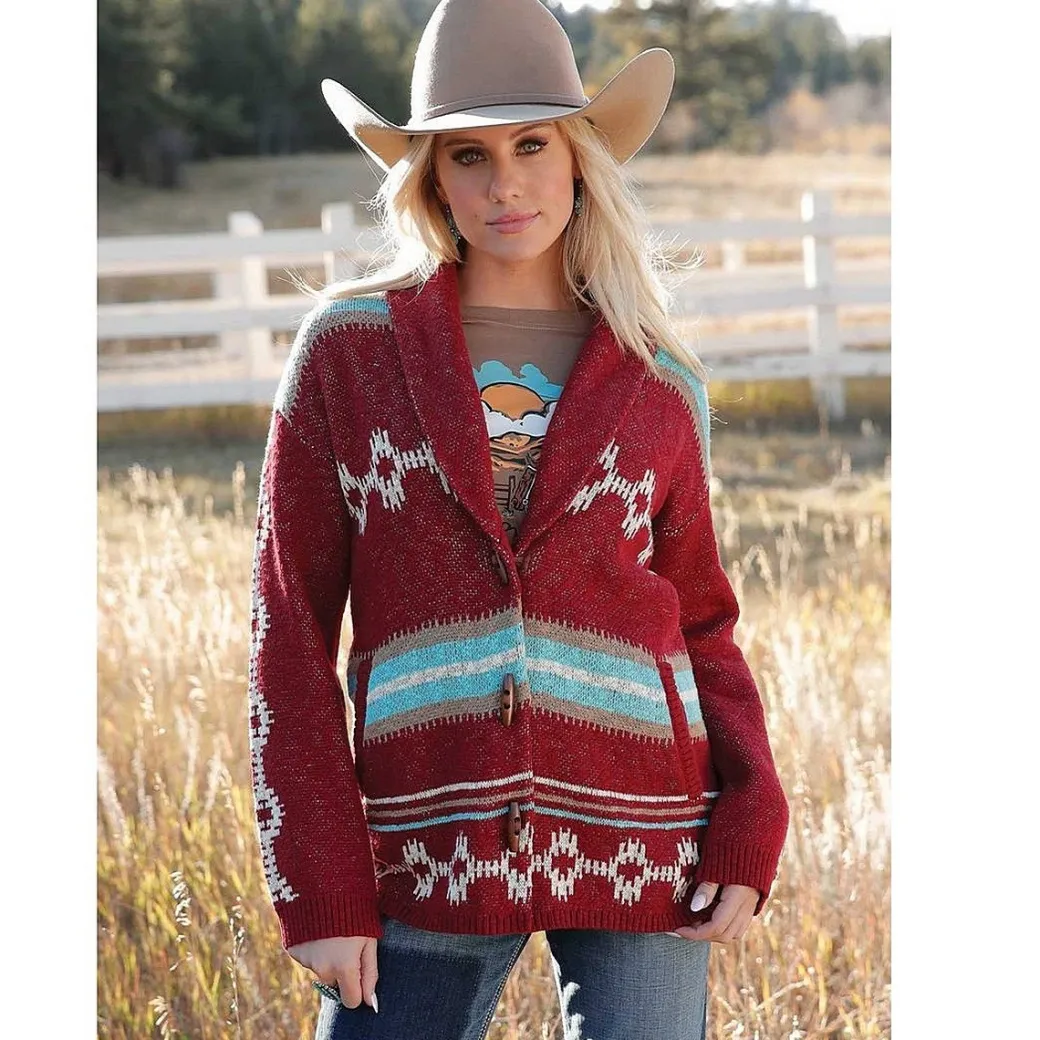 Cruel Denim Toggle Button Cardigan