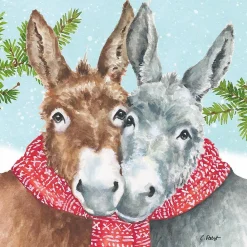 Dana & Don Donkeys Holiday Paper Napkins
