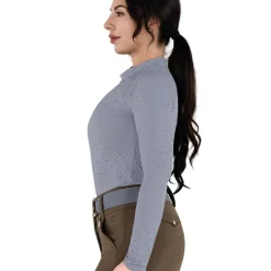 Dapplebay Aircut Mock Neck Long Sleeve Top