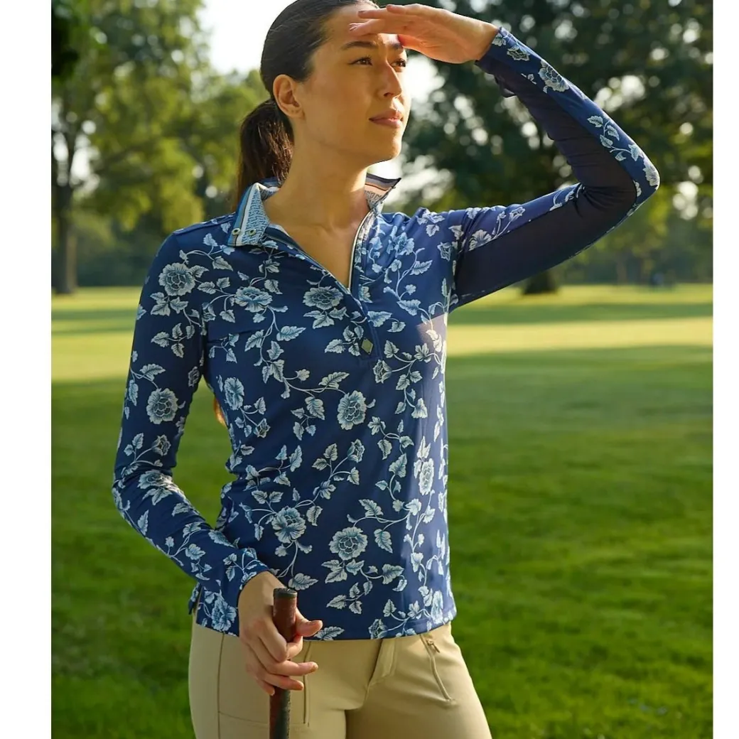 70 Degrees Ginger Jar Bright Navy Sun Shirt