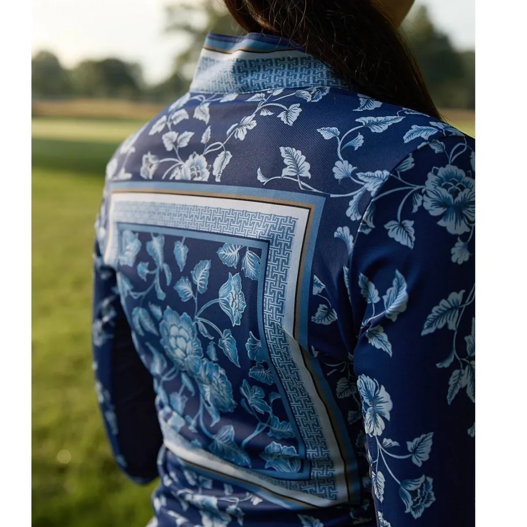 70 Degrees Ginger Jar Bright Navy Sun Shirt