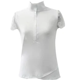 70 Degrees Lace Short Sleeve Show Shirt