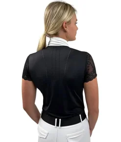 70 Degrees Lace Sleeve SS Show Shirt